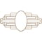 Ekena Millwork Elizabeth Wood Fretwork Pierced Ceiling Medallion, Red Oak, 38"W x 19"H x 10 1/2"IW x 18"IH x 3/8"T CMWP38X19X0375EBRO - alternate 1